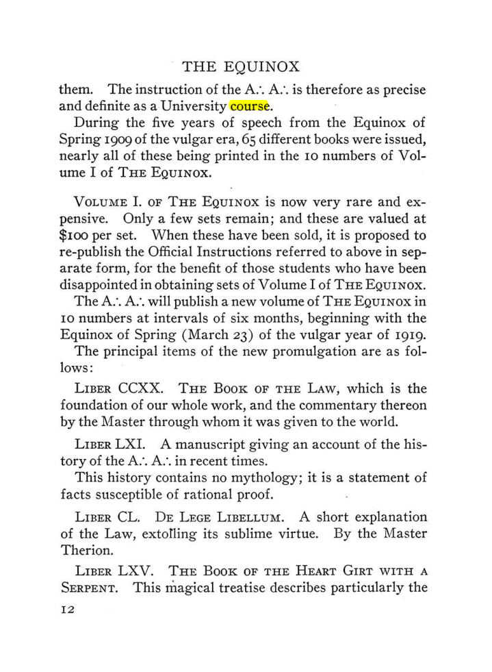 Original scan of The Equinox (Volume III, Number I), PDF page 18