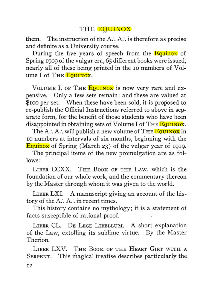 Original scan of The Equinox (Volume III, Number I), PDF page 18
