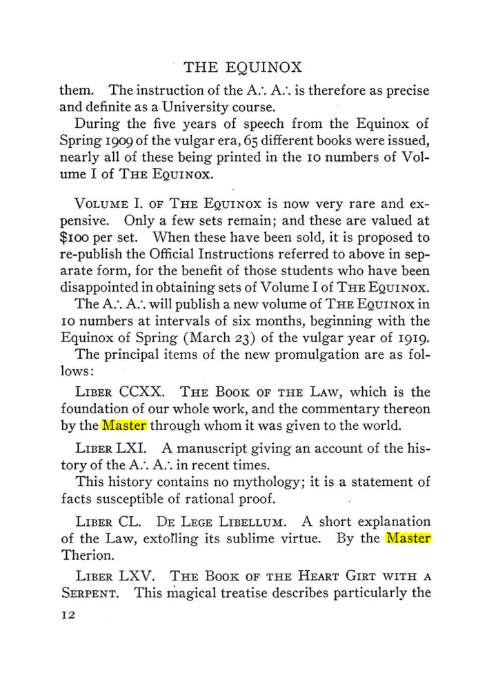 Original scan of The Equinox (Volume III, Number I), PDF page 18