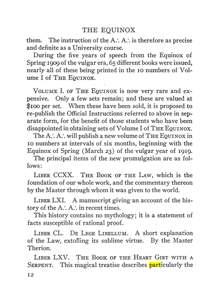 Original scan of The Equinox (Volume III, Number I), PDF page 18