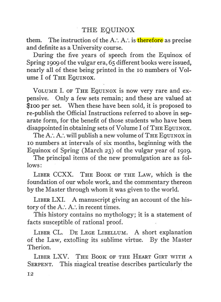 Original scan of The Equinox (Volume III, Number I), PDF page 18