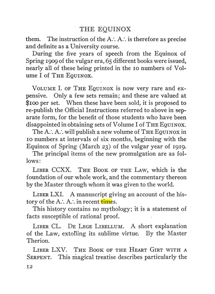 Original scan of The Equinox (Volume III, Number I), PDF page 18