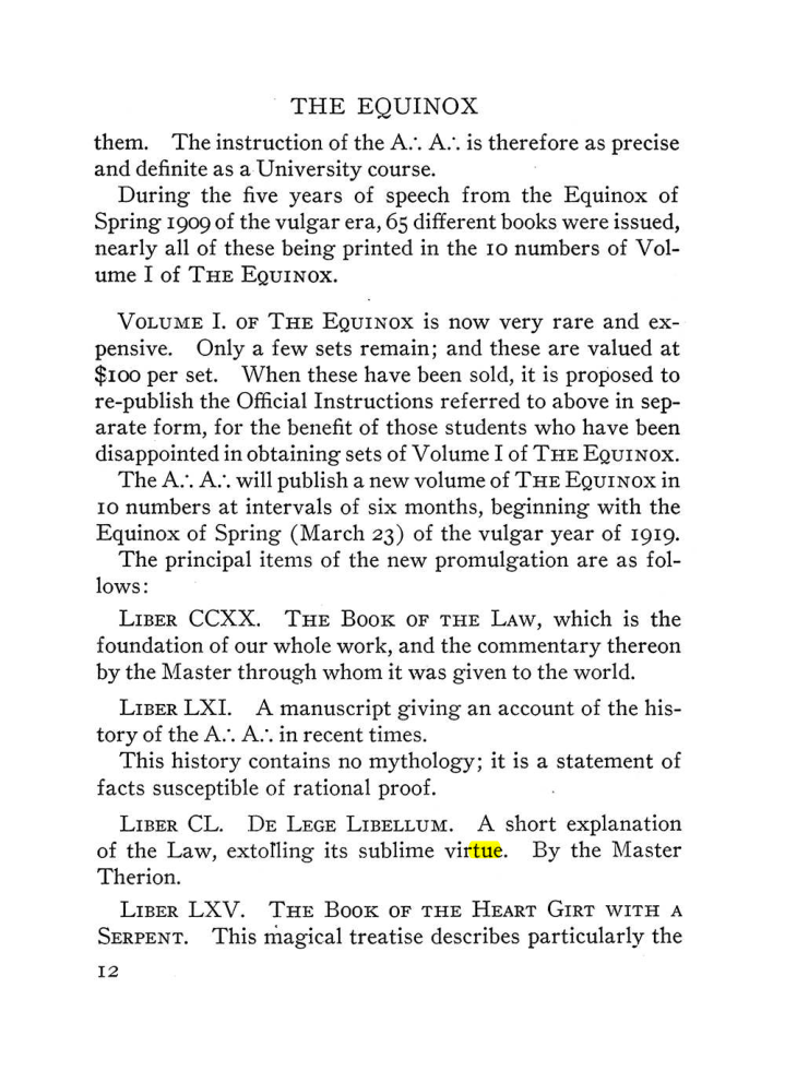 Original scan of The Equinox (Volume III, Number I), PDF page 18