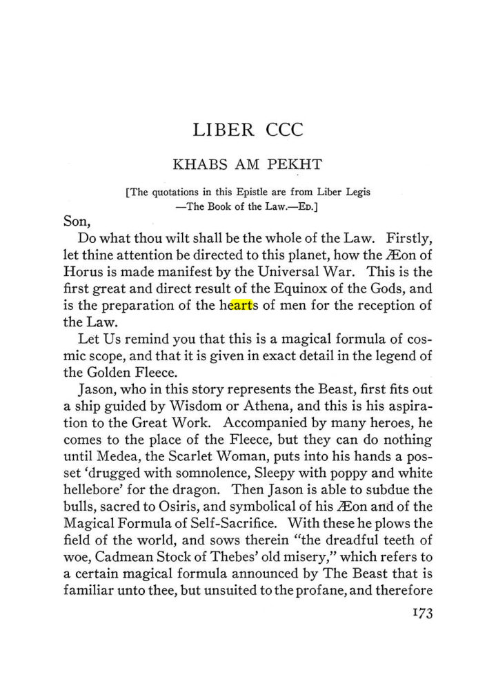 Original scan of The Equinox (Volume III, Number I), PDF page 185