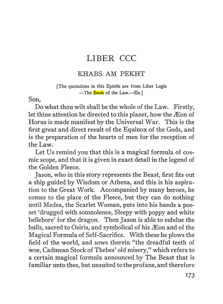 Original scan of The Equinox (Volume III, Number I), PDF page 185
