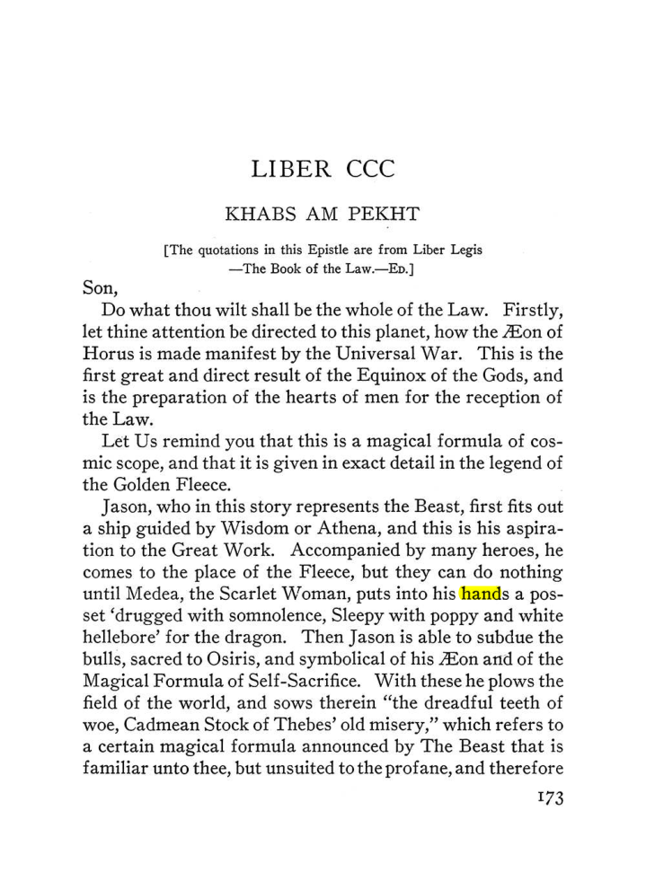 Original scan of The Equinox (Volume III, Number I), PDF page 185