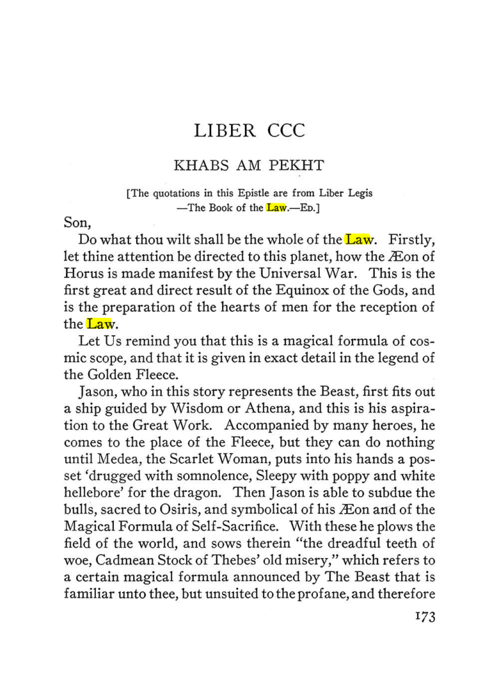 Original scan of The Equinox (Volume III, Number I), PDF page 185