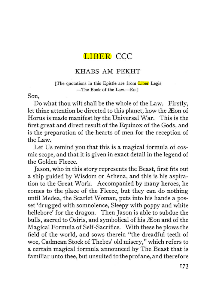 Original scan of The Equinox (Volume III, Number I), PDF page 185