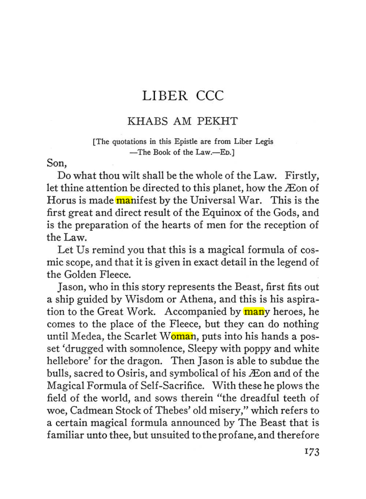 Original scan of The Equinox (Volume III, Number I), PDF page 185