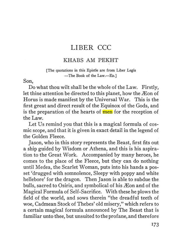 Original scan of The Equinox (Volume III, Number I), PDF page 185