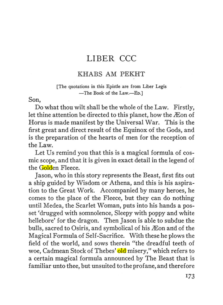 Original scan of The Equinox (Volume III, Number I), PDF page 185