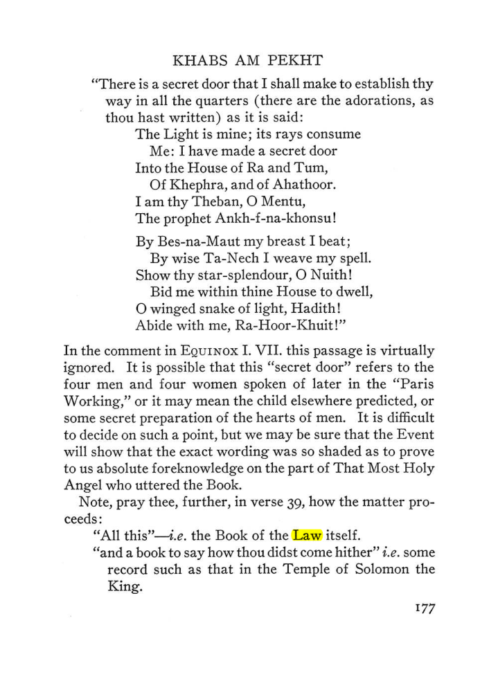 Original scan of The Equinox (Volume III, Number I), PDF page 189