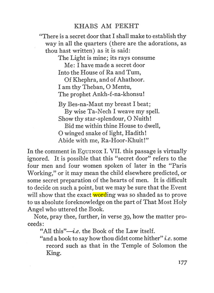 Original scan of The Equinox (Volume III, Number I), PDF page 189
