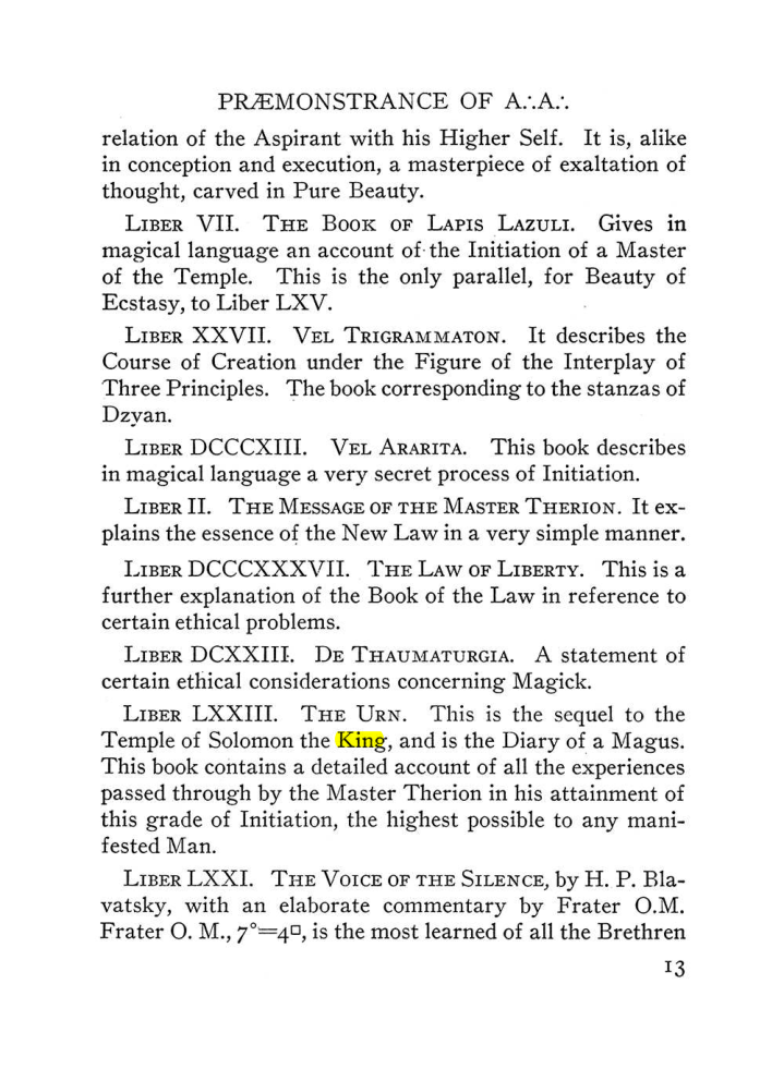 Original scan of The Equinox (Volume III, Number I), PDF page 19