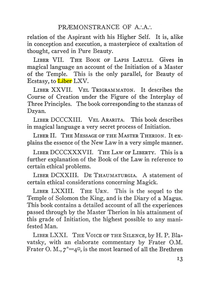 Original scan of The Equinox (Volume III, Number I), PDF page 19