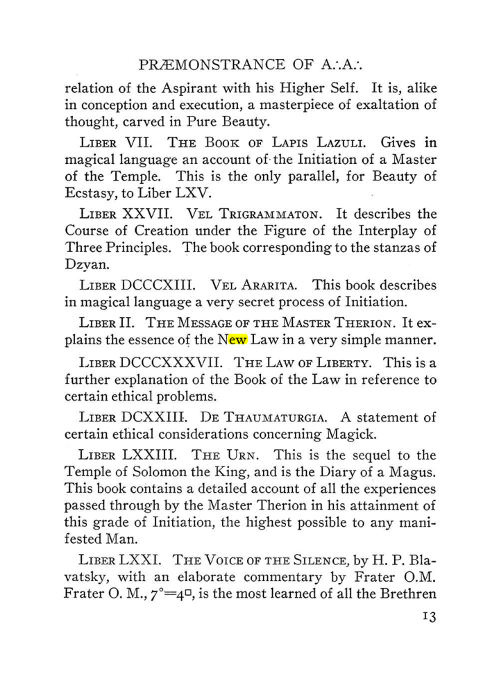 Original scan of The Equinox (Volume III, Number I), PDF page 19