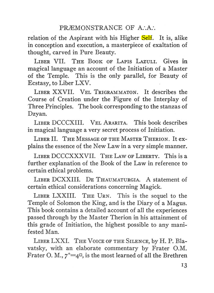 Original scan of The Equinox (Volume III, Number I), PDF page 19