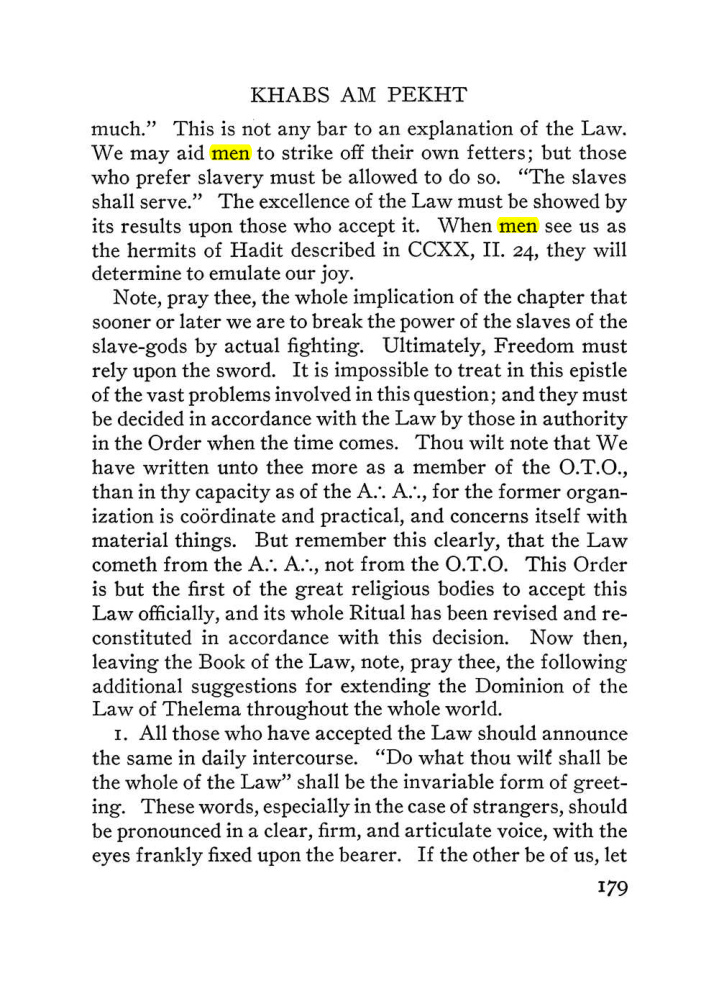 Original scan of The Equinox (Volume III, Number I), PDF page 191