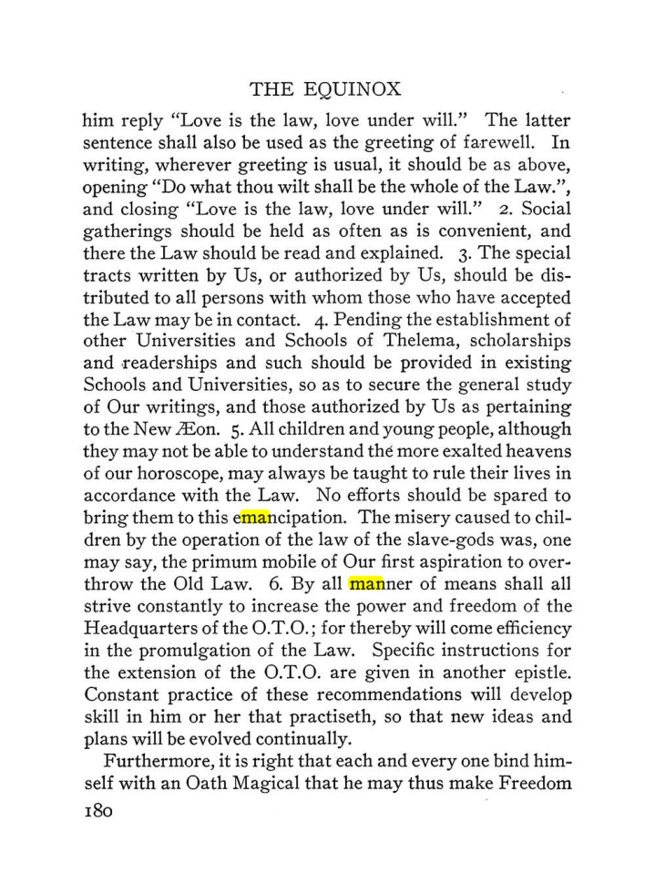 Original scan of The Equinox (Volume III, Number I), PDF page 192