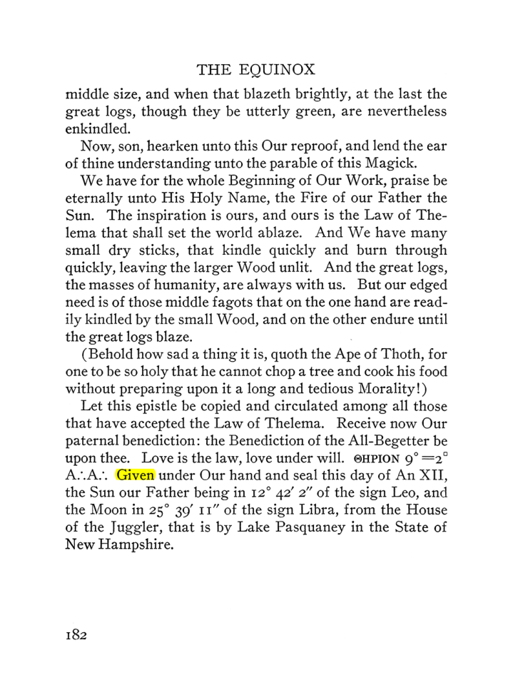 Original scan of The Equinox (Volume III, Number I), PDF page 194