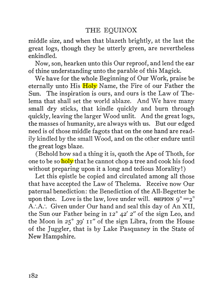 Original scan of The Equinox (Volume III, Number I), PDF page 194
