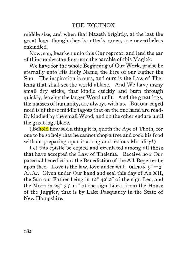Original scan of The Equinox (Volume III, Number I), PDF page 194