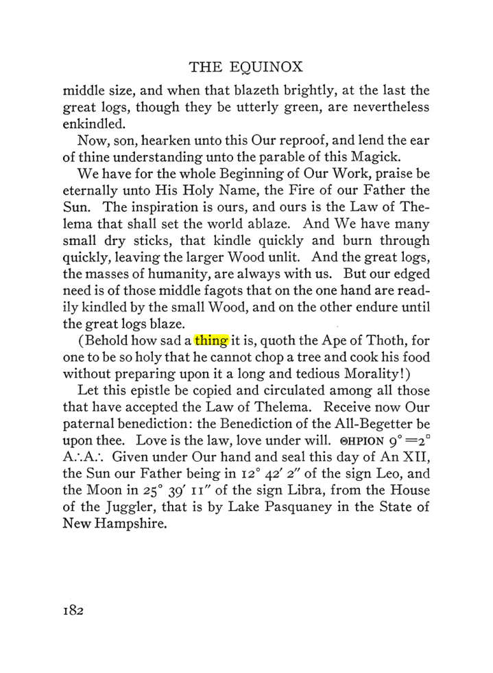 Original scan of The Equinox (Volume III, Number I), PDF page 194