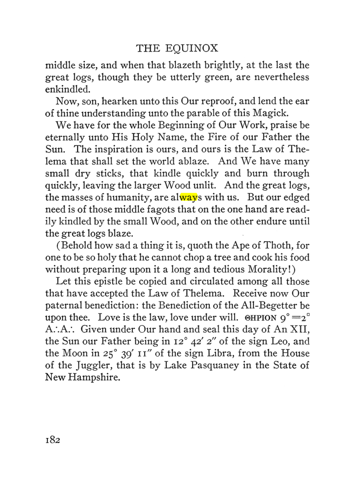 Original scan of The Equinox (Volume III, Number I), PDF page 194