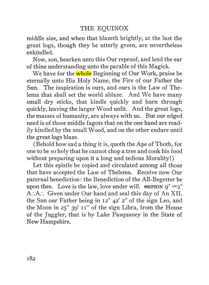 Original scan of The Equinox (Volume III, Number I), PDF page 194