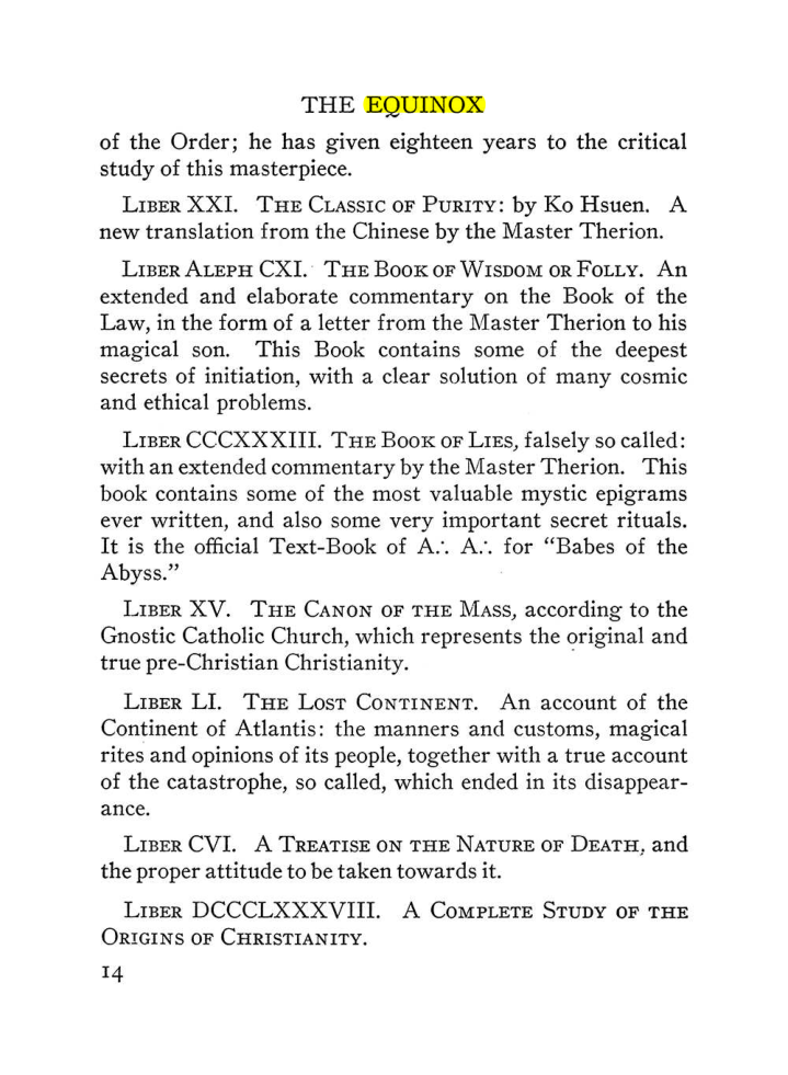 Original scan of The Equinox (Volume III, Number I), PDF page 20
