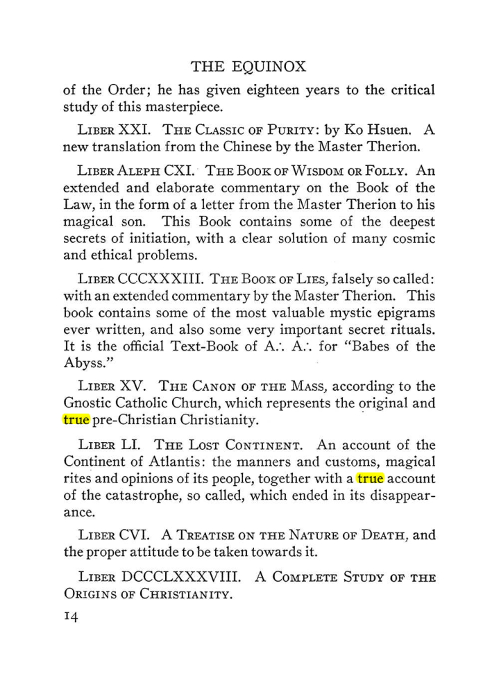 Original scan of The Equinox (Volume III, Number I), PDF page 20