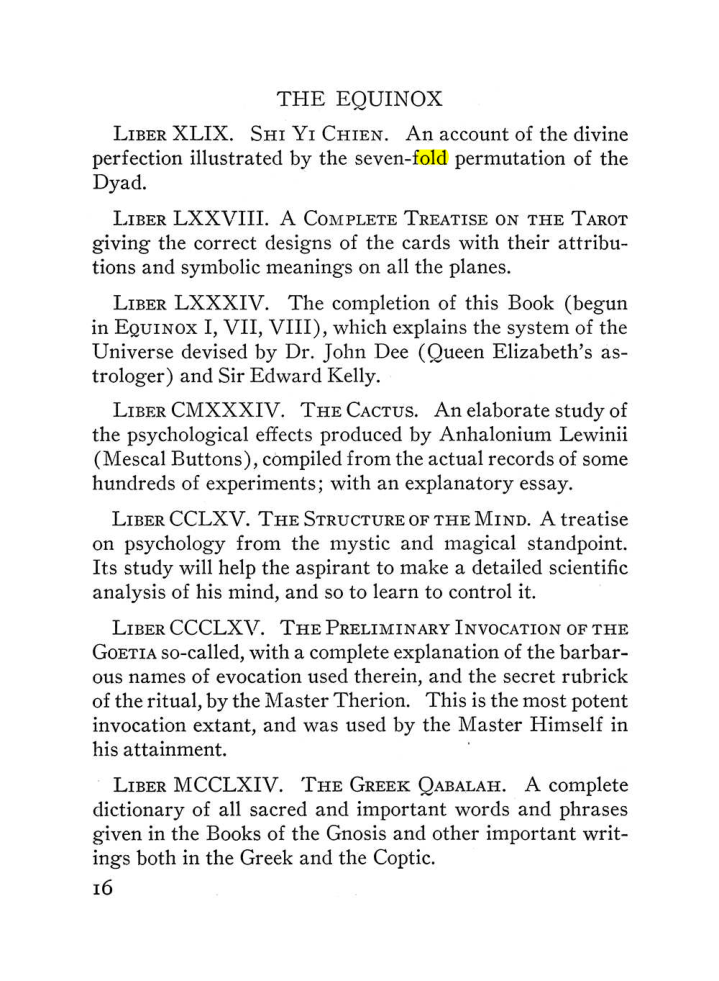 Original scan of The Equinox (Volume III, Number I), PDF page 22