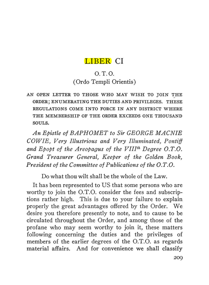Original scan of The Equinox (Volume III, Number I), PDF page 223