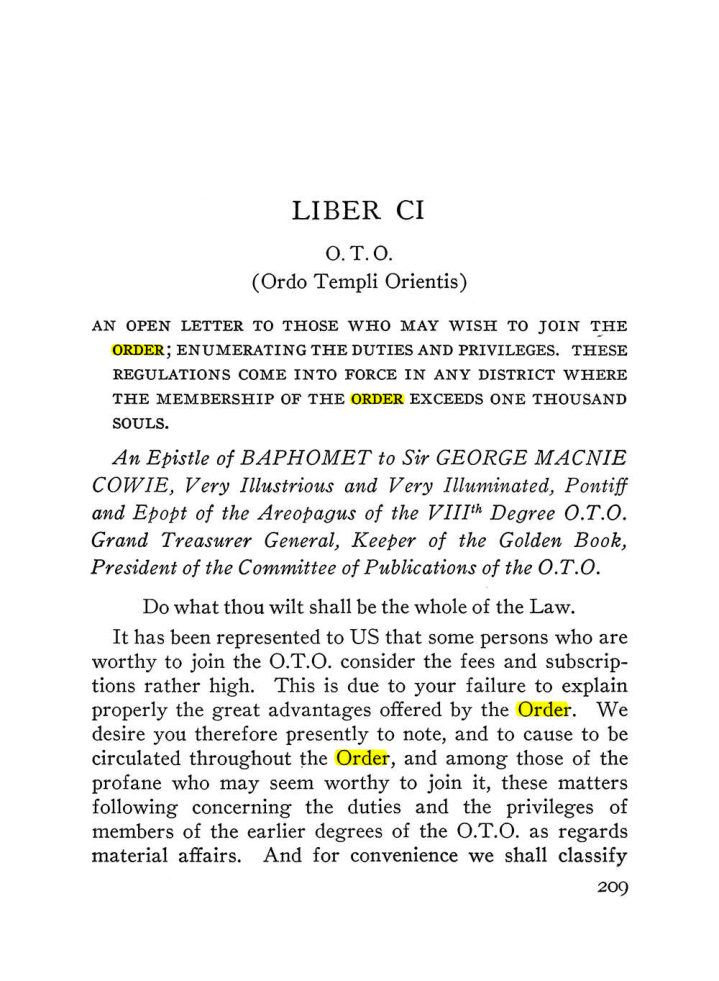 Original scan of The Equinox (Volume III, Number I), PDF page 223