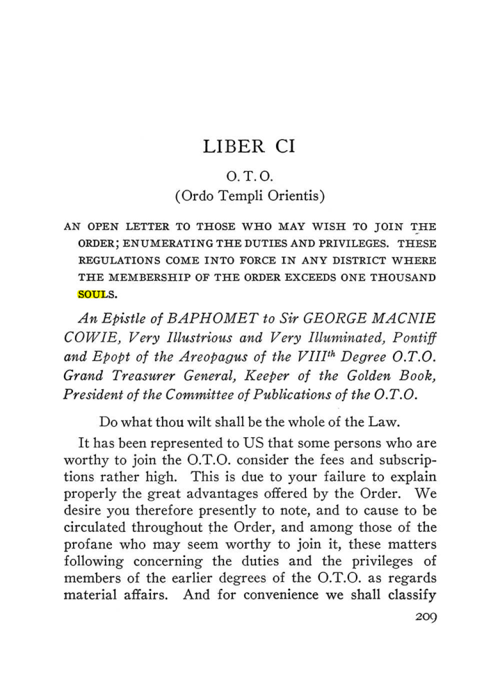 Original scan of The Equinox (Volume III, Number I), PDF page 223