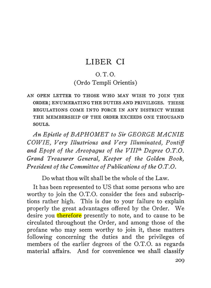 Original scan of The Equinox (Volume III, Number I), PDF page 223
