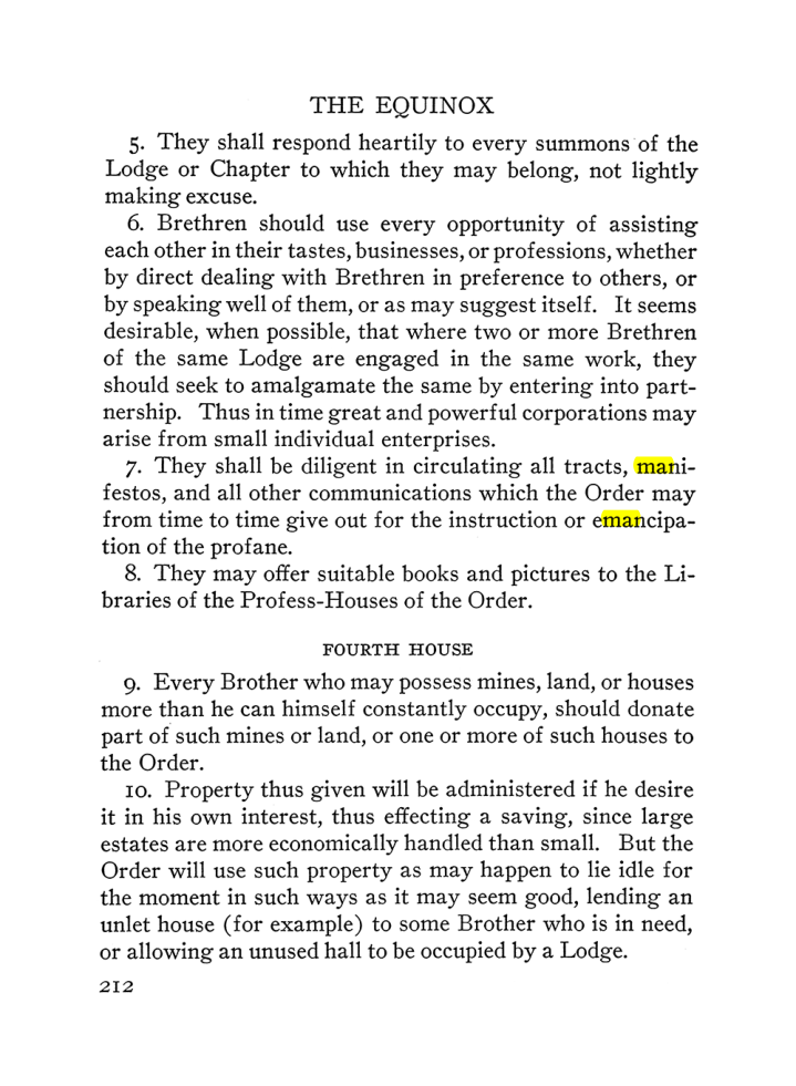Original scan of The Equinox (Volume III, Number I), PDF page 226