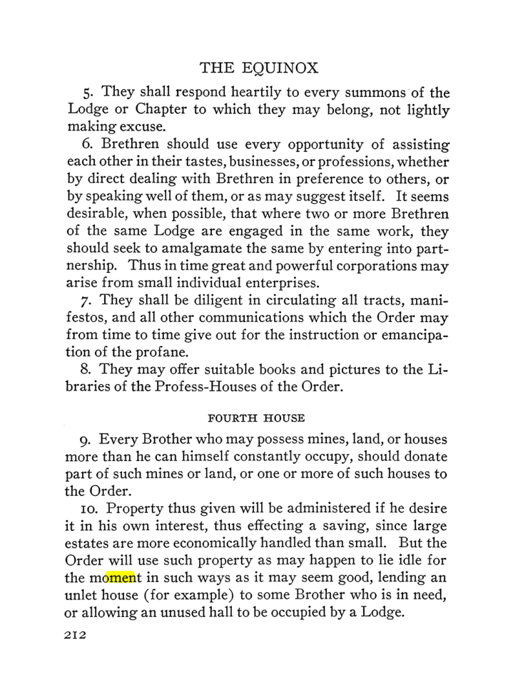 Original scan of The Equinox (Volume III, Number I), PDF page 226