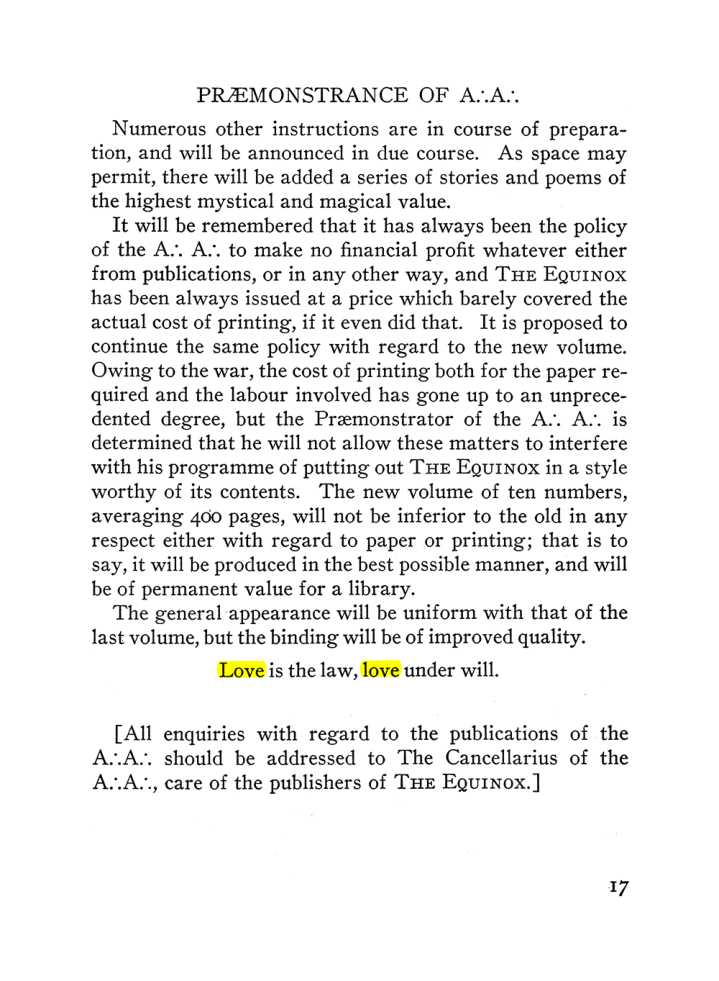 Original scan of The Equinox (Volume III, Number I), PDF page 23