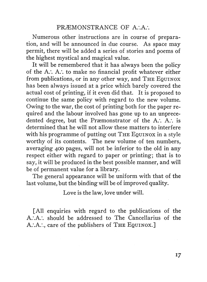Original scan of The Equinox (Volume III, Number I), PDF page 23
