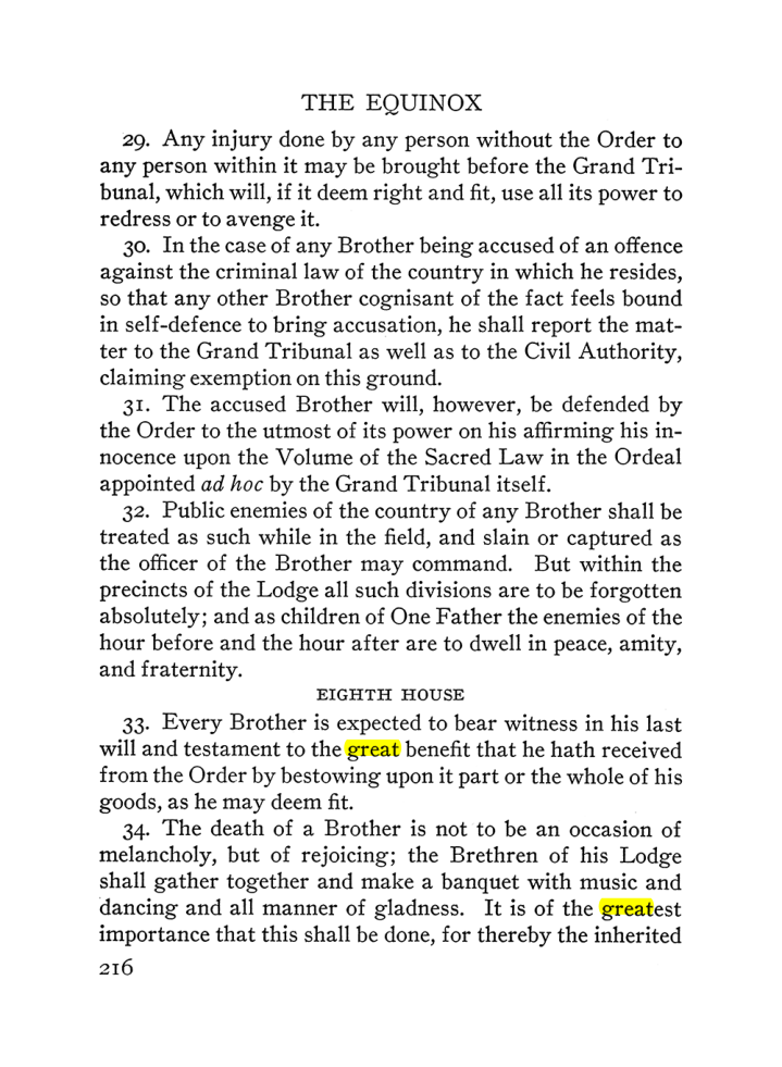 Original scan of The Equinox (Volume III, Number I), PDF page 230