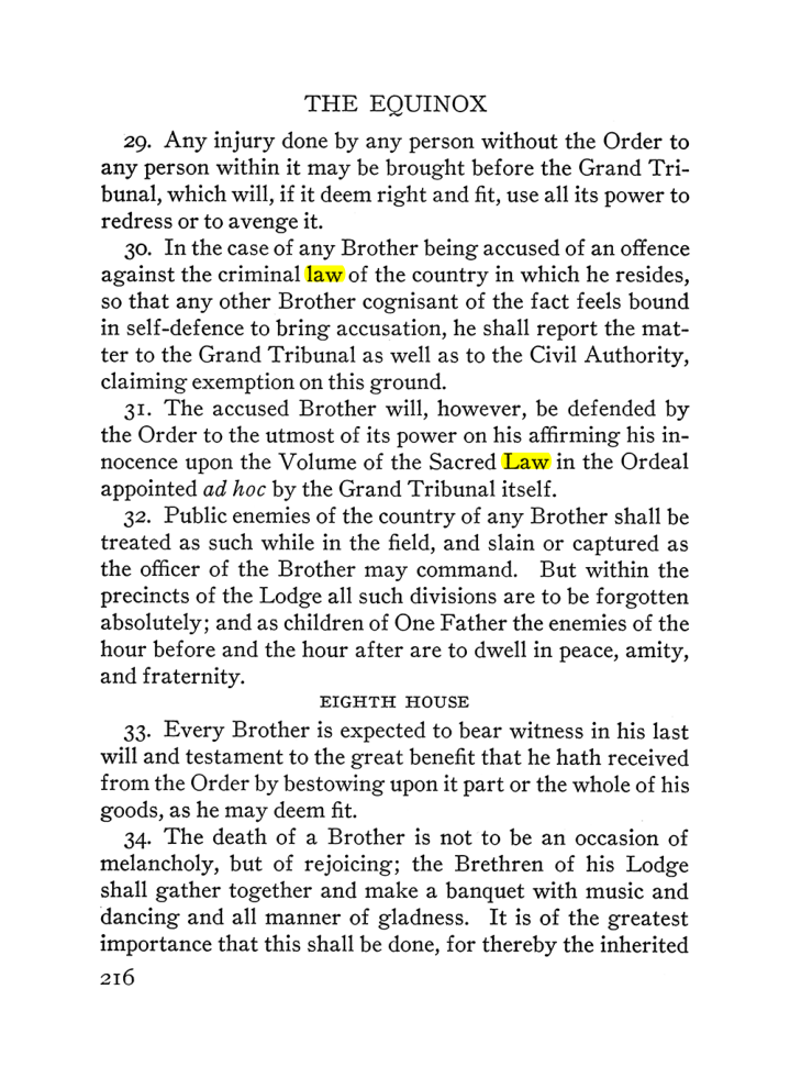 Original scan of The Equinox (Volume III, Number I), PDF page 230