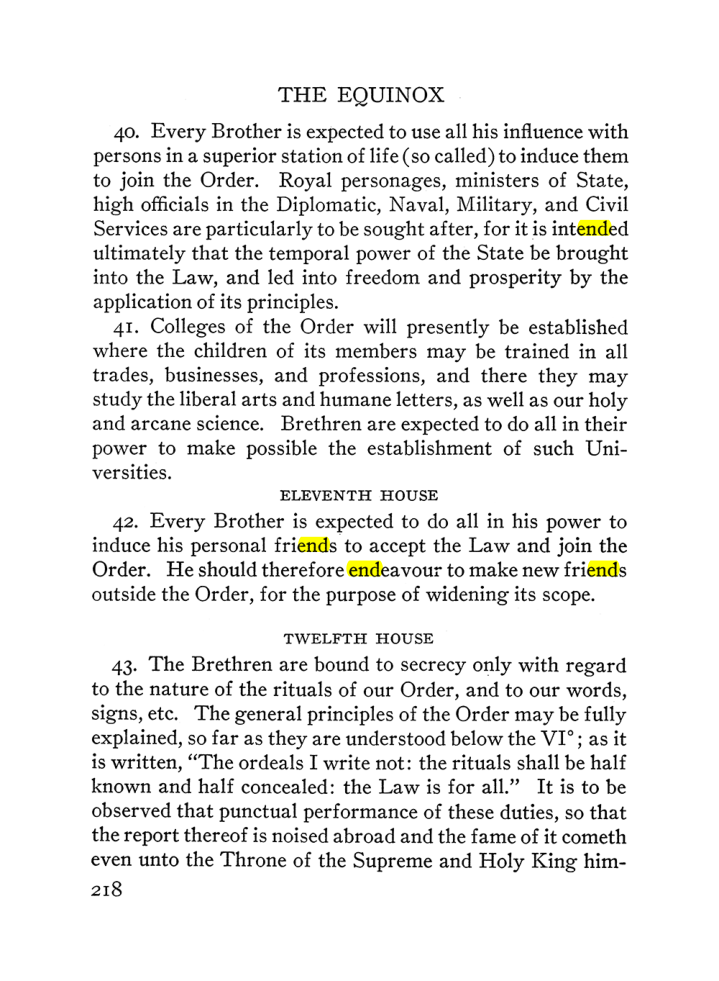 Original scan of The Equinox (Volume III, Number I), PDF page 232