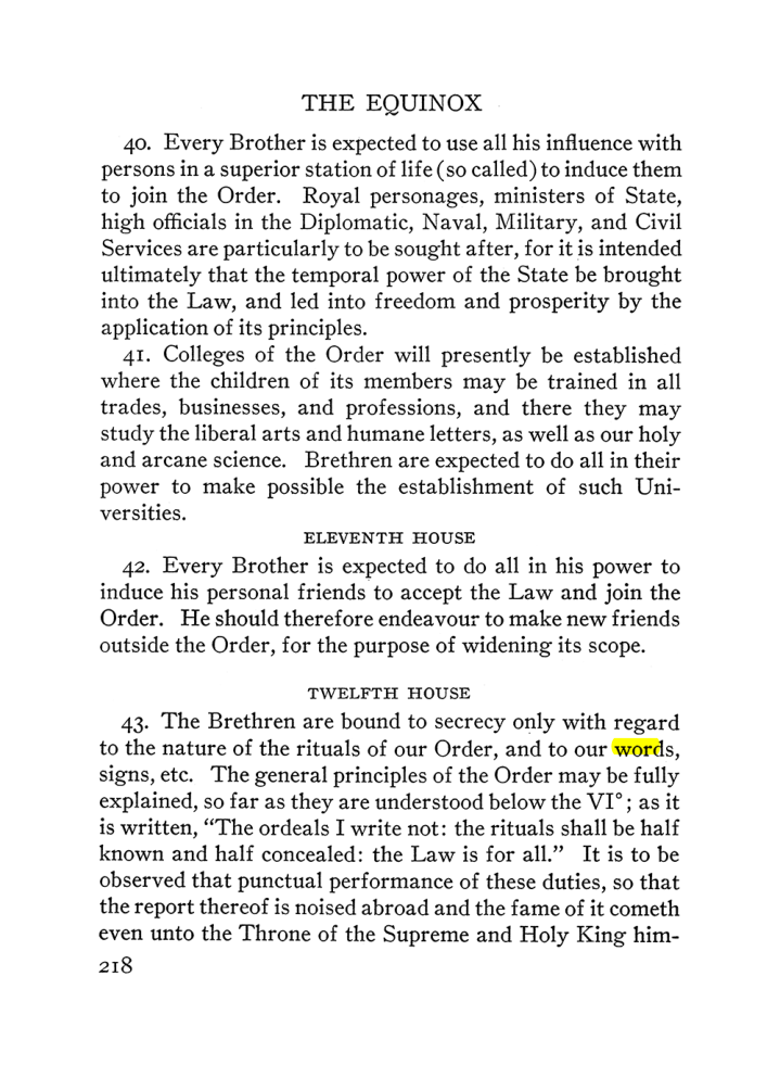 Original scan of The Equinox (Volume III, Number I), PDF page 232
