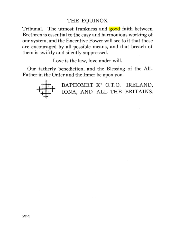 Original scan of The Equinox (Volume III, Number I), PDF page 238