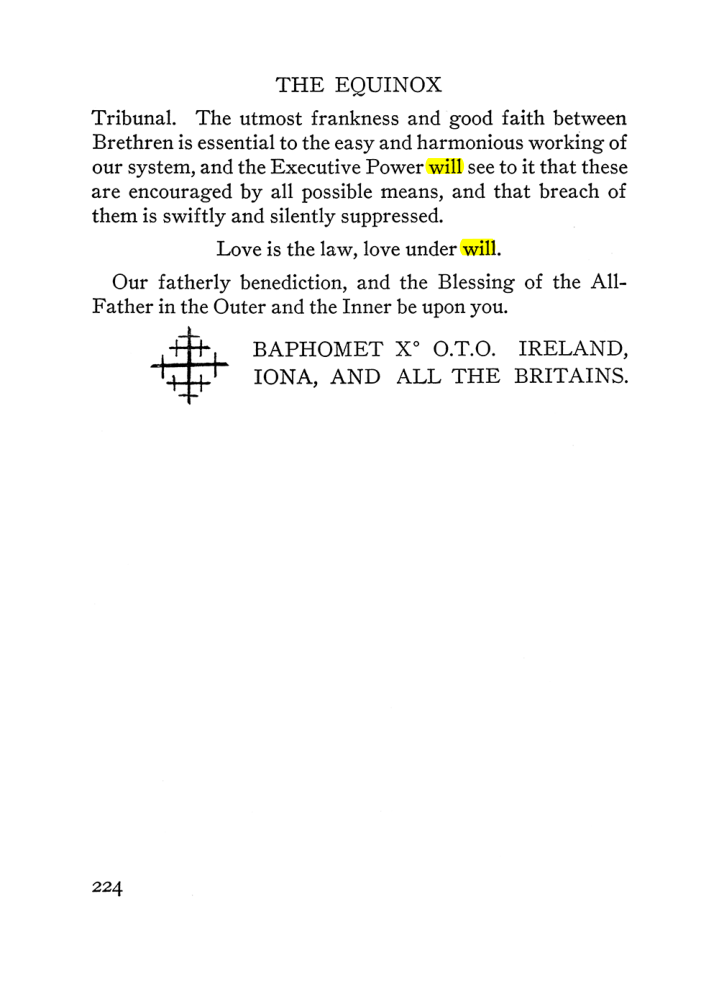 Original scan of The Equinox (Volume III, Number I), PDF page 238
