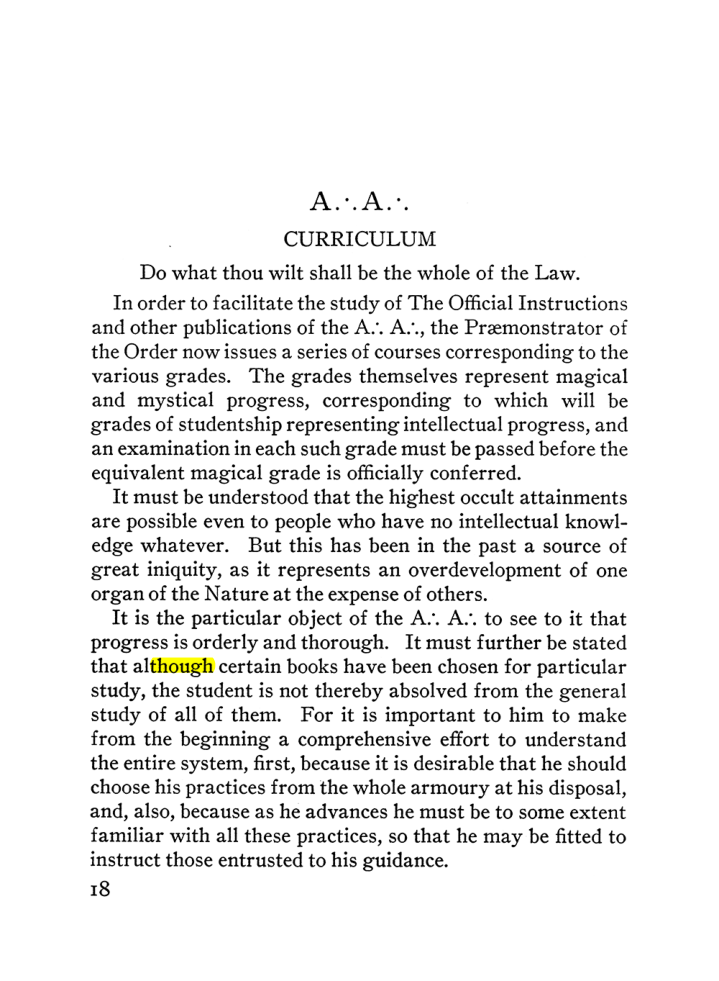 Original scan of The Equinox (Volume III, Number I), PDF page 24