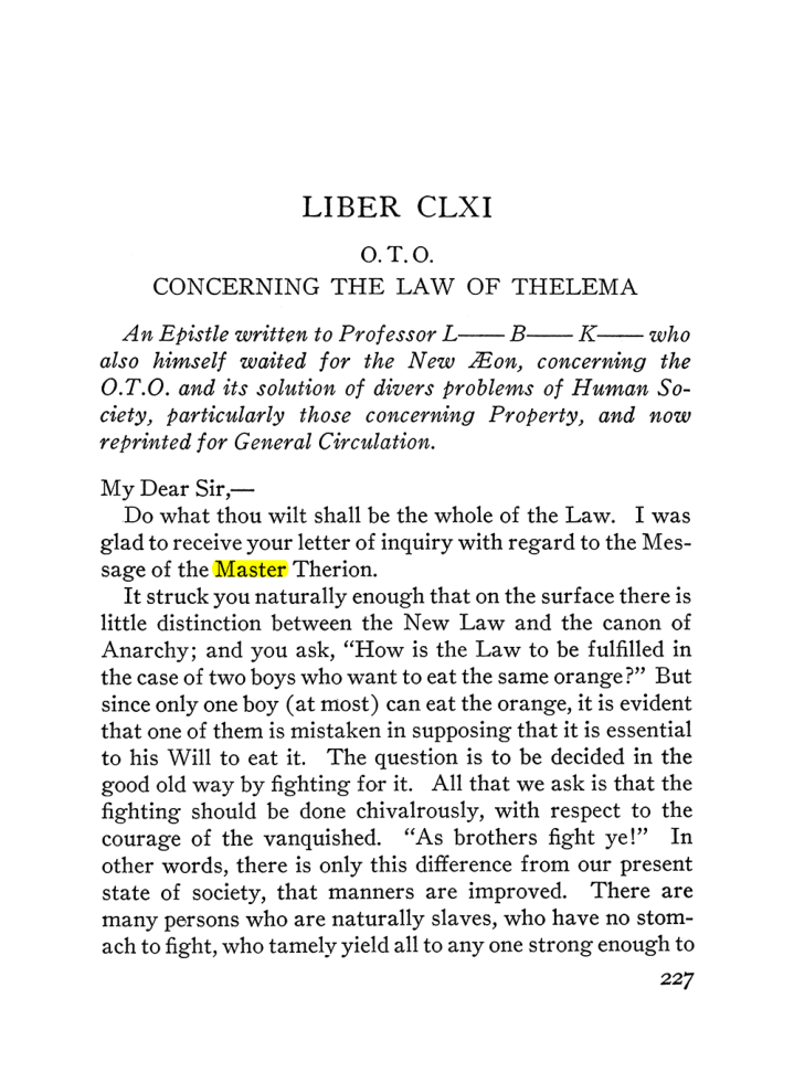 Original scan of The Equinox (Volume III, Number I), PDF page 241