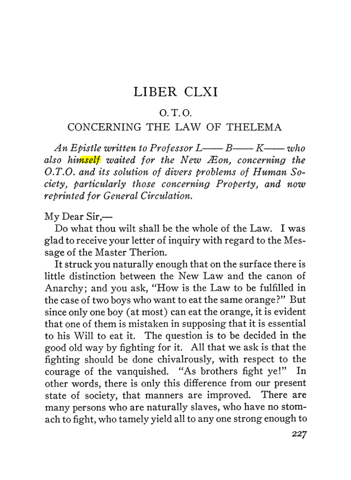 Original scan of The Equinox (Volume III, Number I), PDF page 241