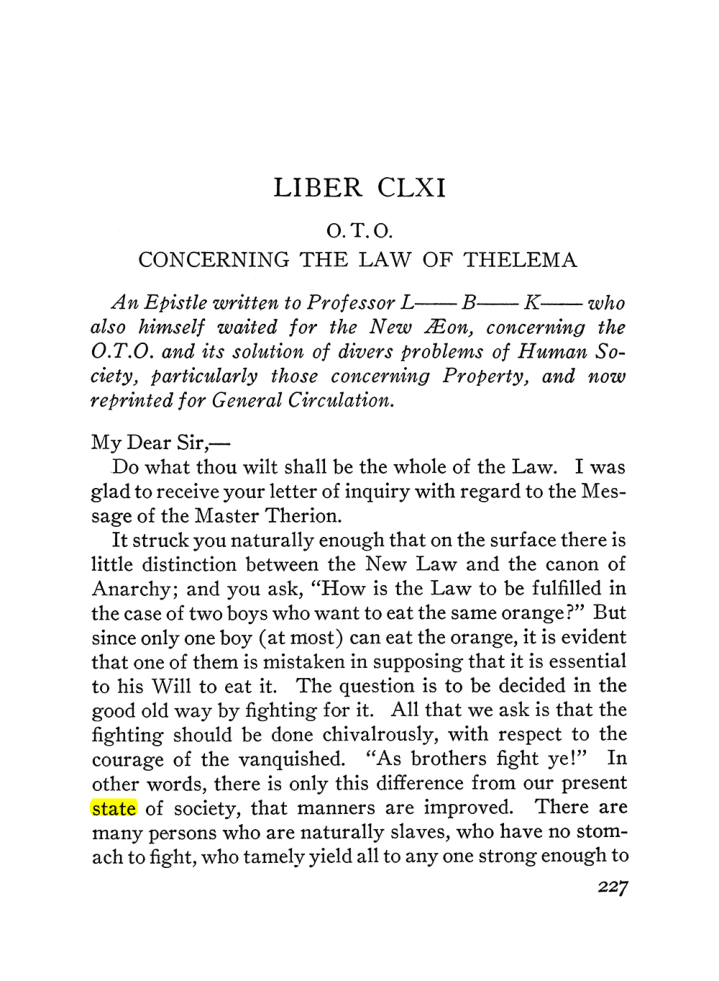 Original scan of The Equinox (Volume III, Number I), PDF page 241